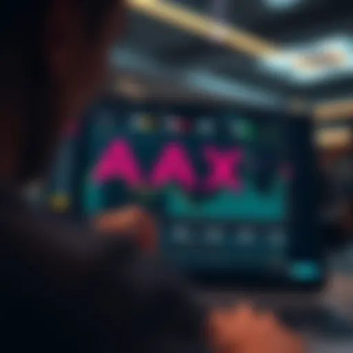 AAX Exchange Interface showcasing trading features