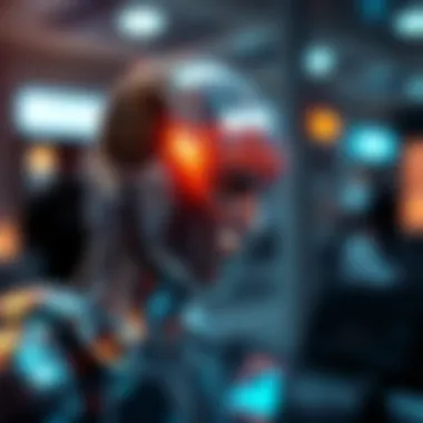 Future of AI in Finance Futuristic concept of AI impact on finance