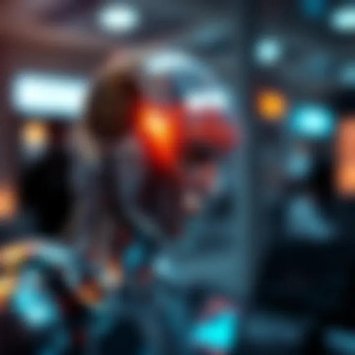 Future of AI in Finance Futuristic concept of AI impact on finance