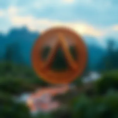 ArcCoin In Digital Landscape A conceptual representation of ArcCoin in a digital landscape