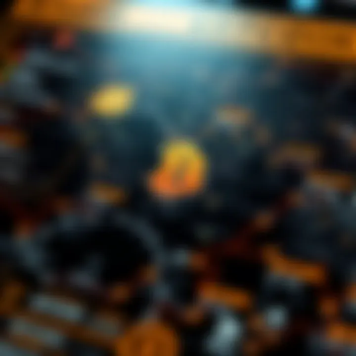 Visual representation of Bitcoin liquidation map