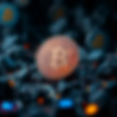 Bitcoin Logo in the Cryptocurrency Ecosystem Bitcoin logo in the cryptocurrency ecosystem