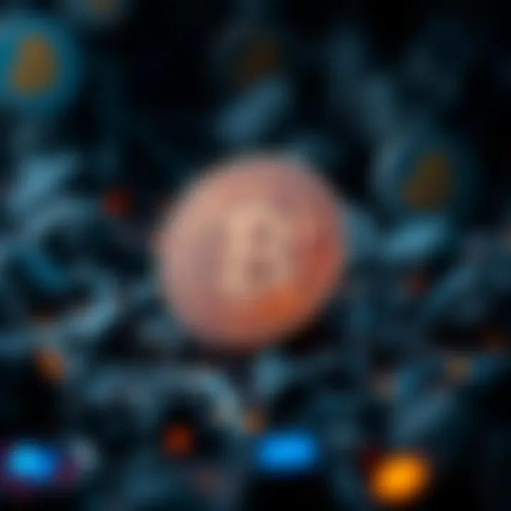 Bitcoin Logo in the Cryptocurrency Ecosystem Bitcoin logo in the cryptocurrency ecosystem