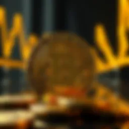 Symbolic representation of Bitcoin logo