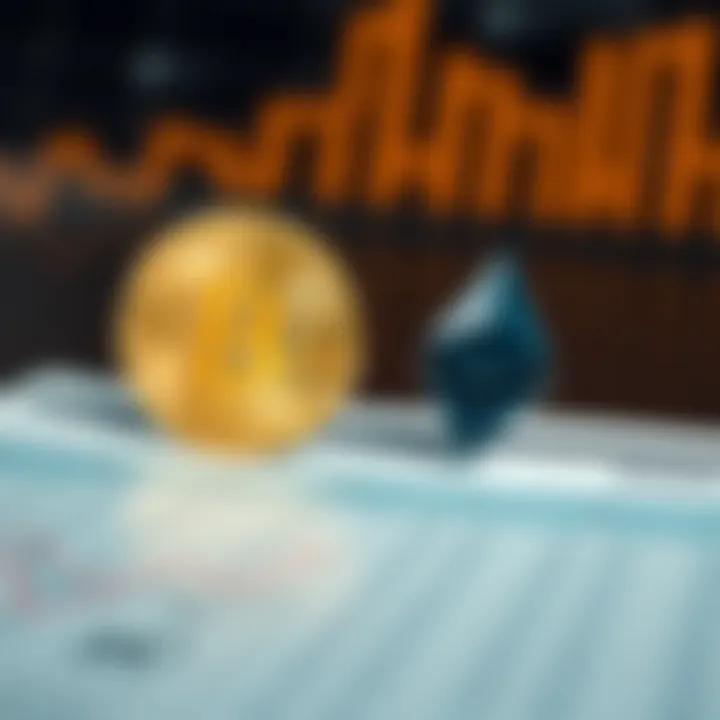 Technical comparison chart showcasing the features of Bitcoin and Ethereum