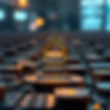 Understanding Proof of Work in Blockchain Conceptual diagram illustrating Proof of Work mechanism in blockchain