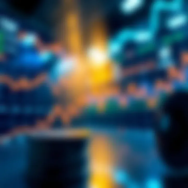 Graph showcasing cryptocurrency trends