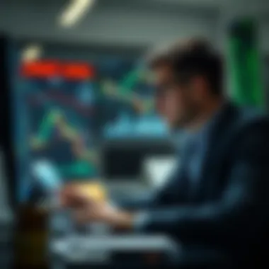 In-Depth Market Analysis for Investment Strategy Investor analyzing the cryptocurrency market