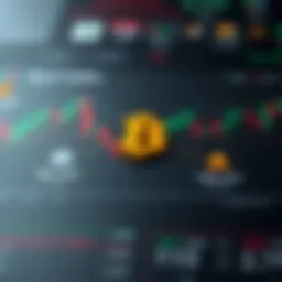 Conceptual diagram illustrating cryptocurrency options trading