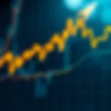 Graph illustrating cryptocurrency price trends