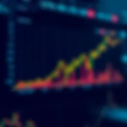 Graph showing cryptocurrency market trends