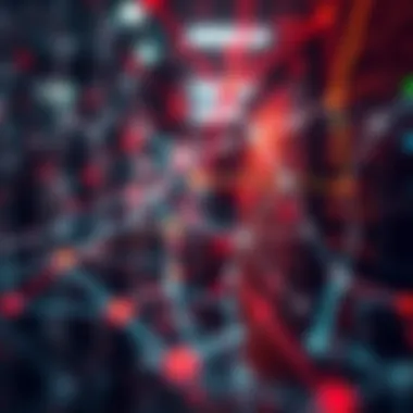 Data Transfer Across Networks Visual representation of data flow between networks