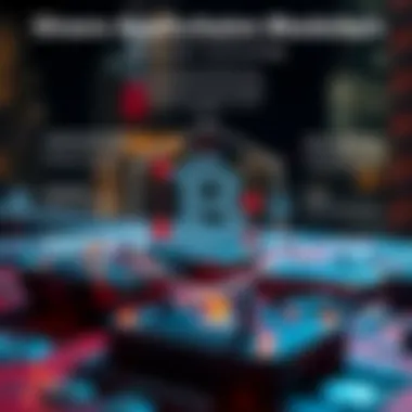 Diverse Applications of Blockchain Technology Infographic showcasing diverse applications of blockchain technology