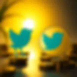 Symbolic representation of Dogecoin and Twitter interaction