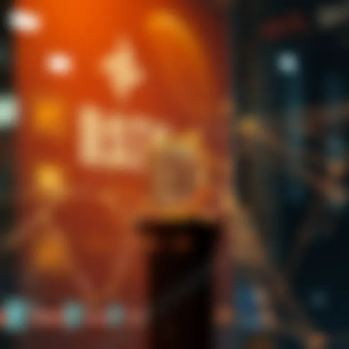 Blockchain's Role in Digital Art A digital artwork illustrating the concept of blockchain in the art world