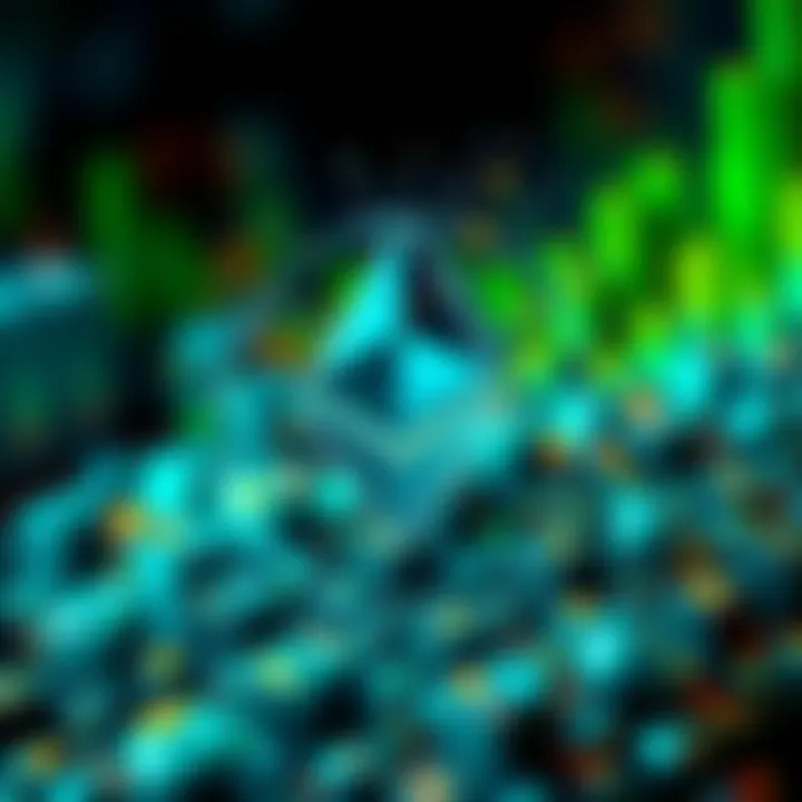 An artistic representation of Ethereum's Ether symbol interwoven with digital assets