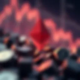 Visual representation of Ethereum price trends