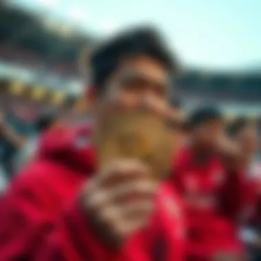 Fan Engagement with Arsenal Coin Fan engagement at a football match with digital currency