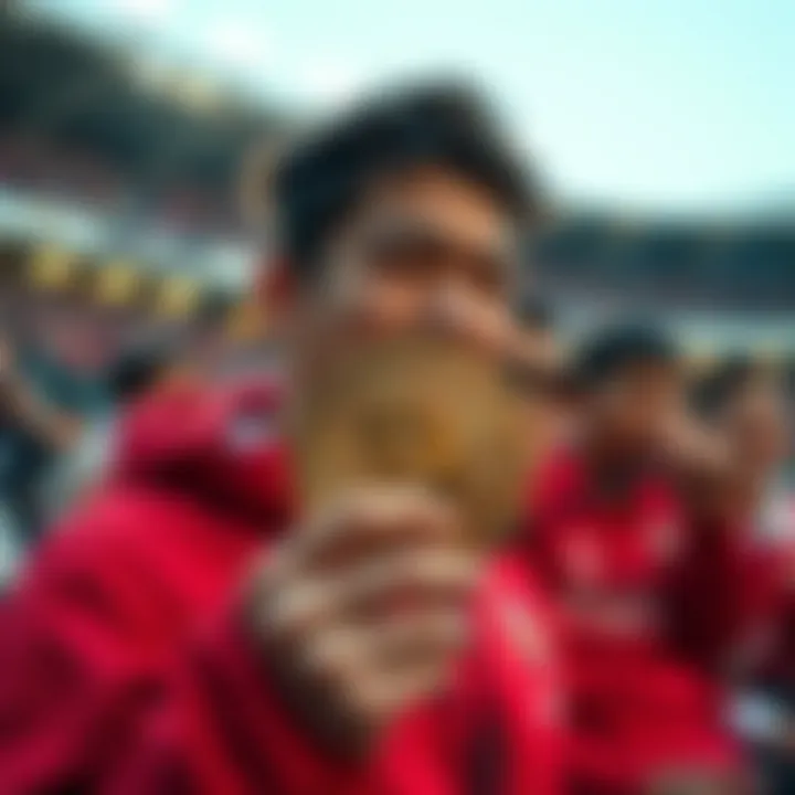 Fan Engagement with Arsenal Coin Fan engagement at a football match with digital currency