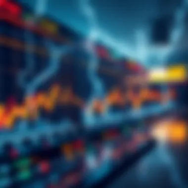 Futuristic depiction of the evolution of lightning charts in trading