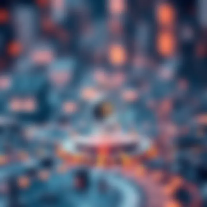 Blockchain technology concept illustration