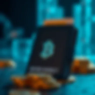 Conceptual illustration of a secure cryptocurrency wallet