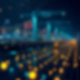 Conceptual illustration of blockchain technology as a data infrastructure