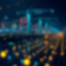 Conceptual illustration of blockchain technology as a data infrastructure