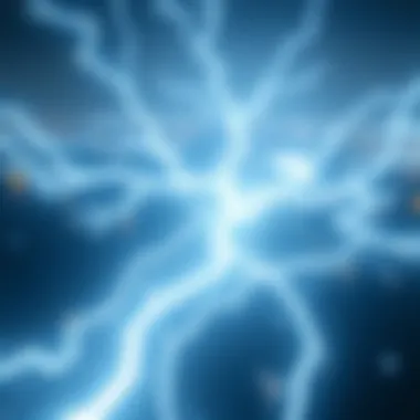 A futuristic depiction of the Lightning Network's potential in the cryptocurrency landscape.