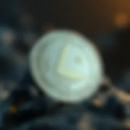 Symbolic representation of Luna Coin's blockchain technology