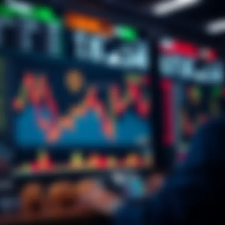 Market trends analysis with graphs and charts