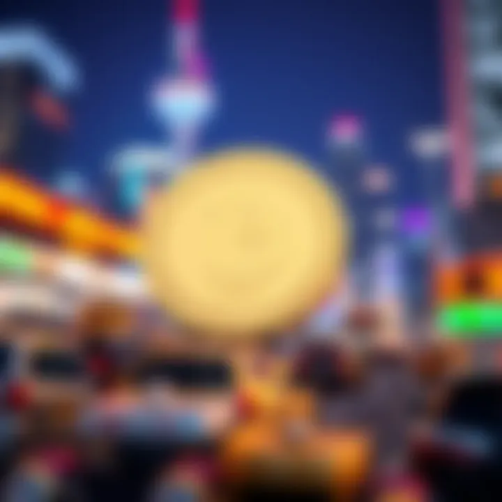 Illustration of market trends involving GLMR and USDT.