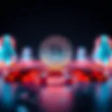 Abstract representation of NFTs in digital art