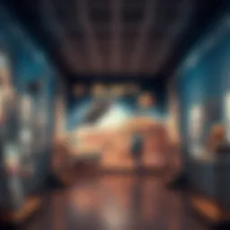 A captivating virtual NFT gallery showcasing digital art pieces.