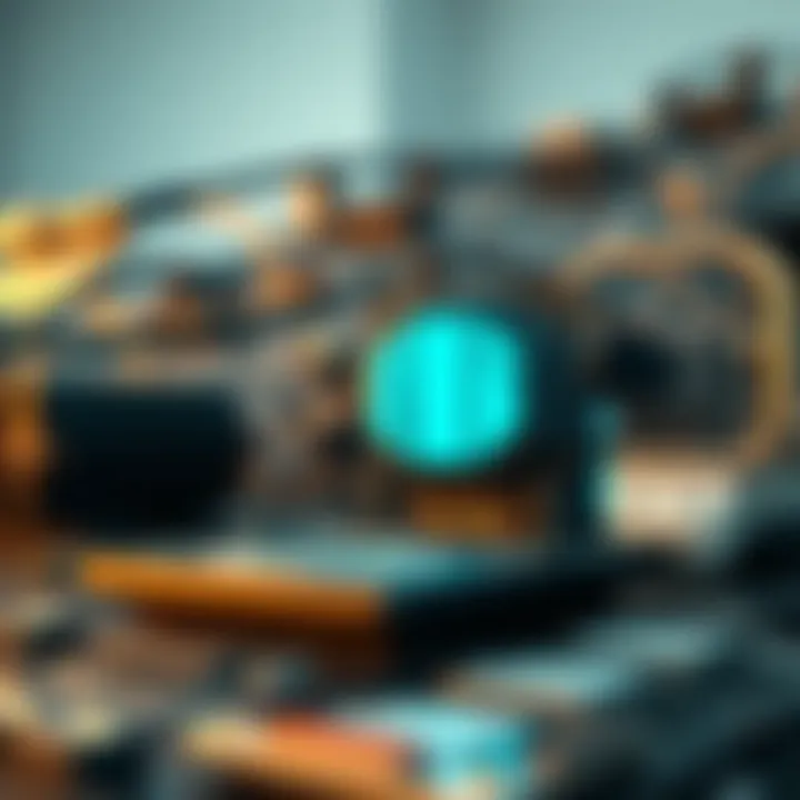 Conceptual representation of node cryptocurrency architecture