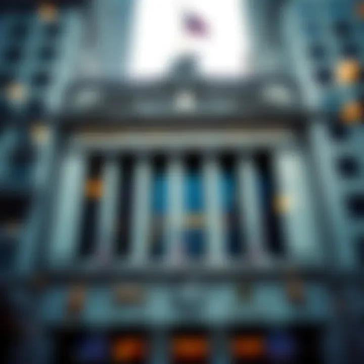 The historic facade of the New York Stock Exchange building