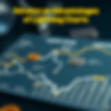 Diagram showcasing advantages and disadvantages of lightning charts