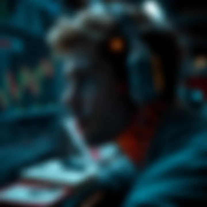 Visual representation of psychological factors in trading