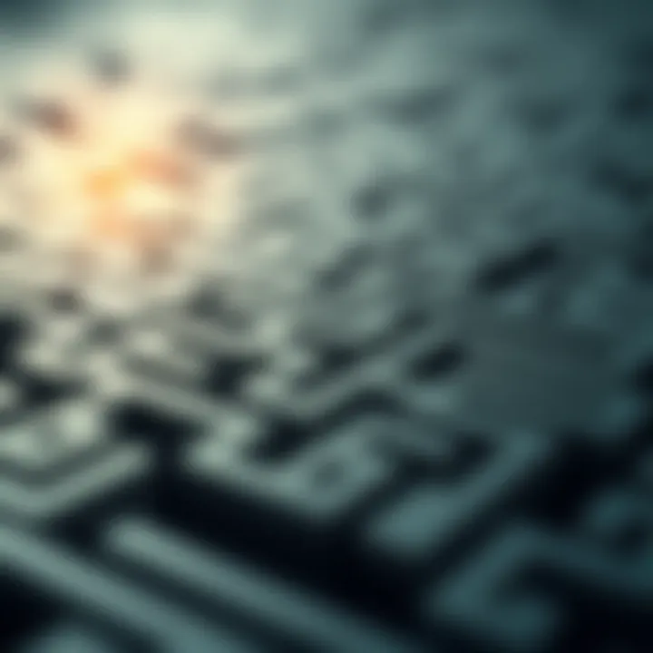 Navigating Cryptocurrency Regulation An abstract image of a maze representing the complexities of cryptocurrency regulation.