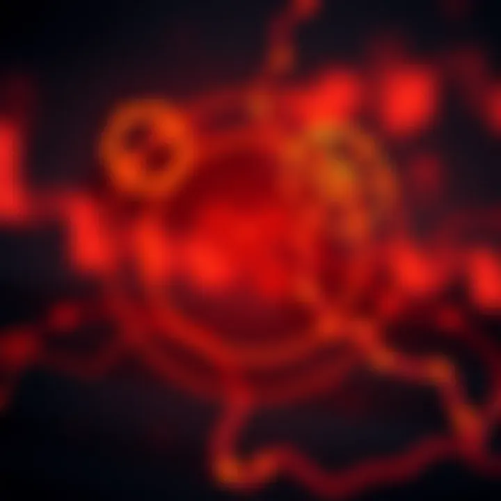 Ripple and Regulation A visual representation of the Ripple logo intertwined with regulatory symbols.