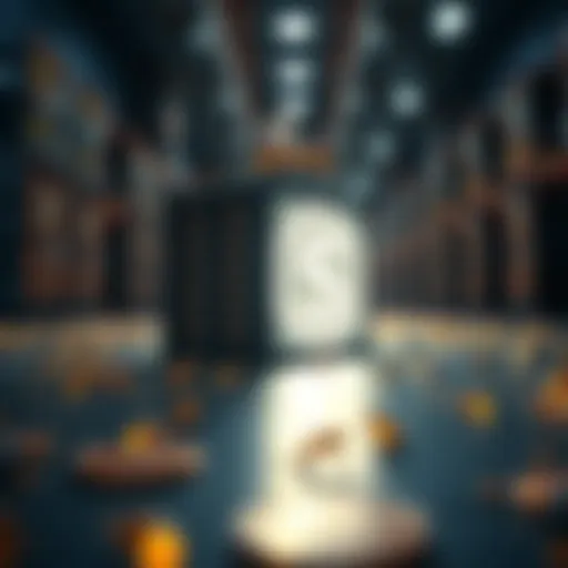 Visual representation of decentralized storage technology