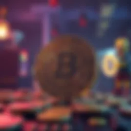 Illustration of the blockchain technology behind Simpsons Coin