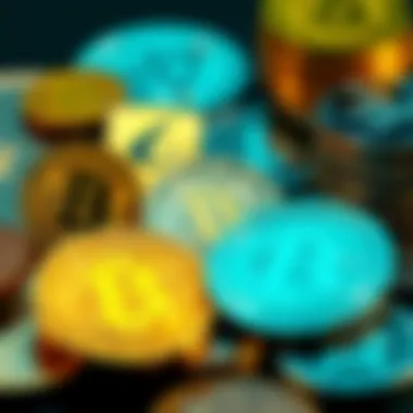 Varieties of Cryptocurrencies Diverse types of cryptocurrencies depicted visually