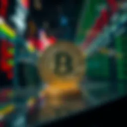 Conceptual representation of USDT in cryptocurrency market
