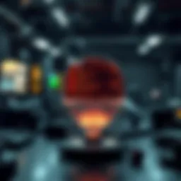 Conceptual illustration of vaporware showcasing elusive software products