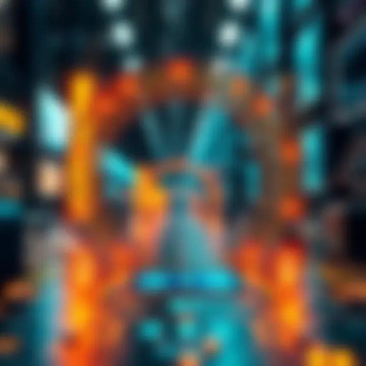 Illustration representing the intersection of technology advancements and marketing strategies